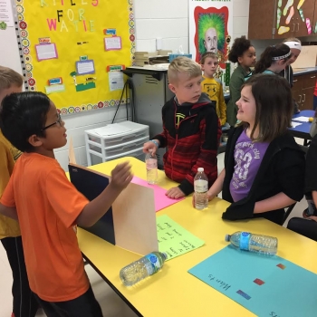 students showing HIVE time projects